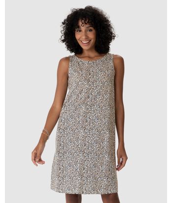 Vestido Feminino Regata Estampado Em Algodão