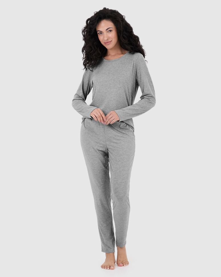 Calça Feminina De Pijama Em Malha Viscose Stretch