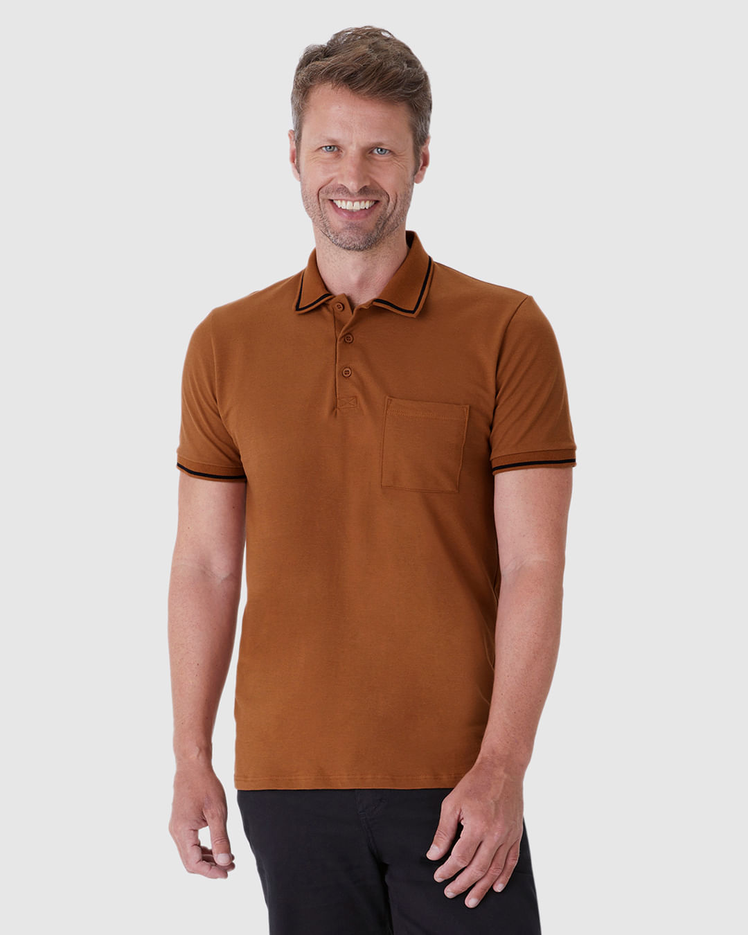 BoTT/ボット Checkerboard Velour Polo ブラウン BoTT / CHECKERBOARD VELOUR POLO / BROWN | Sopho
