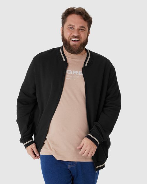 Jaqueta Masculina Plus Size Bomber Em Moletom Comfy Flanelado