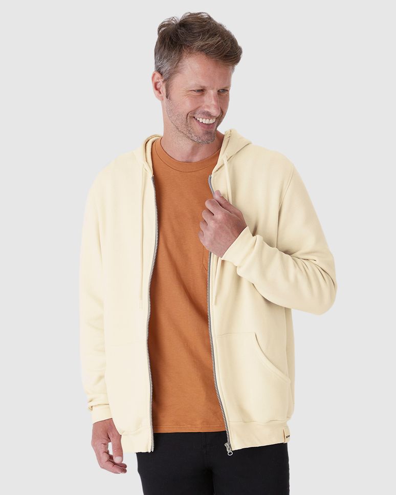 Jaqueta Masculina Com Capuz Em Moletom Comfy Flanelado