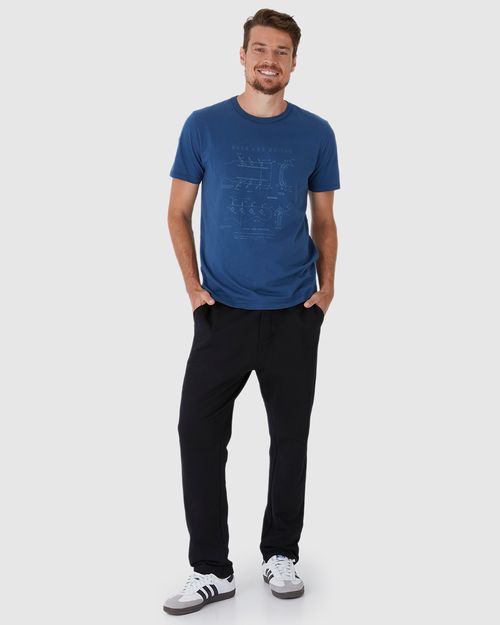 Calça Slim Masculina Em Moletom Flanelado