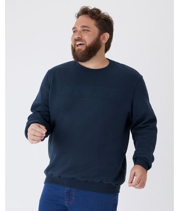 Blusão Masculino Plus Size Urban Art Em Moletom Comfy Flanelado