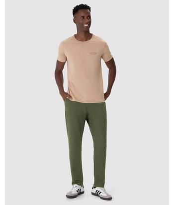 Calça Slim Masculina Bolso Funcional Em Moletom Piquet