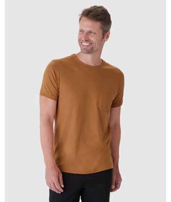 Camiseta Abraço Masculina Bolso Frontal Em Malha Comfy Touch