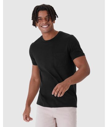 Camiseta Abraço Masculina Bolso Frontal Em Malha Comfy Touch