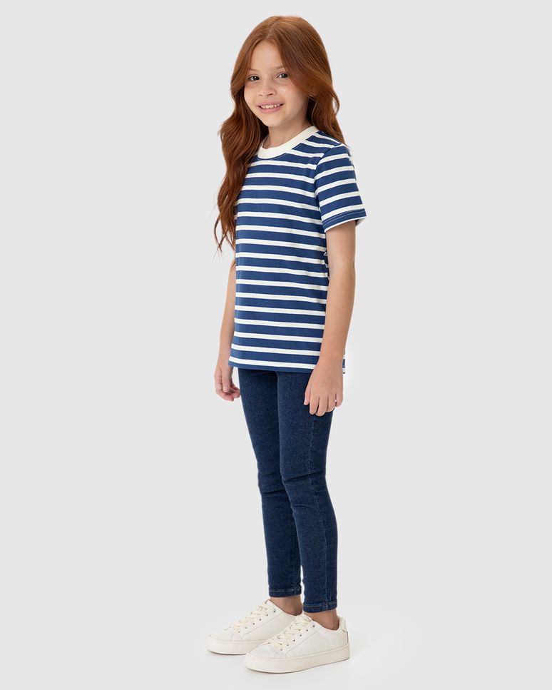 Blusa Infantil Unissex Listrada Em Algodão Malwee Kids