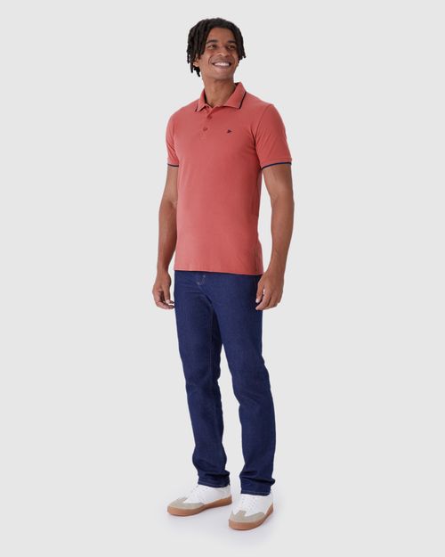 Camisa Polo Básica Masculina Em Piquet Premium