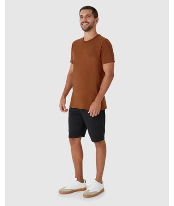 Camiseta Básica Masculina Slim Em Algodão