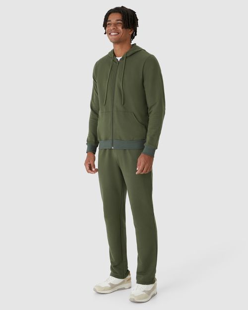 Jaqueta Básica Masculina Com Capuz Em Moletom