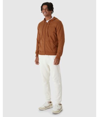 Jaqueta Básica Masculina Com Capuz Em Moletom