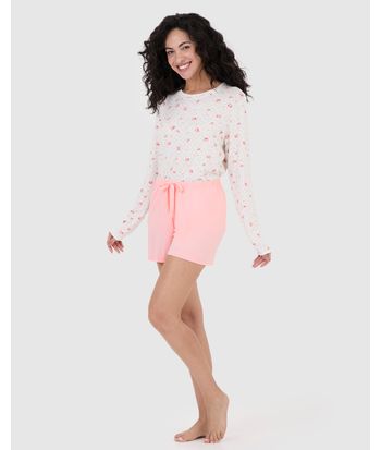 Shorts Feminino De Pijama Em Malha Viscose Stretch