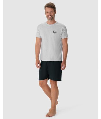Pijama Masculino Camiseta Sleep Mode Em Algodão