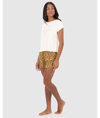 Pijama Feminino Free Time Take Time To Pause And Reconnect Em Viscose Stretch