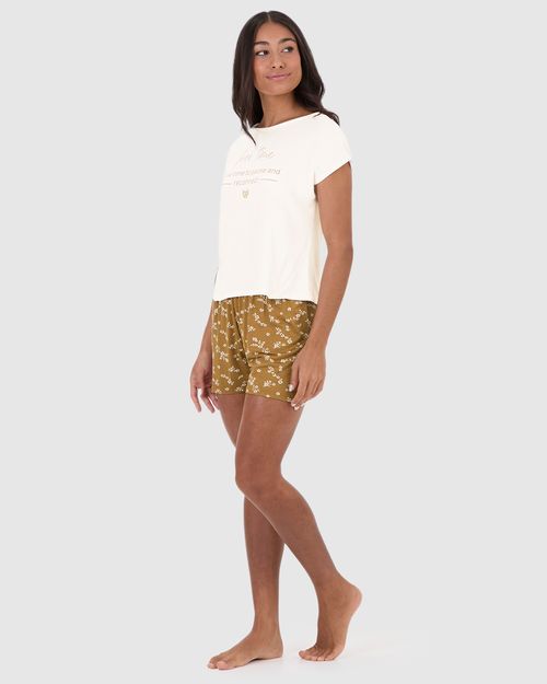 Pijama Feminino Free Time Take Time To Pause And Reconnect Em Viscose Stretch
