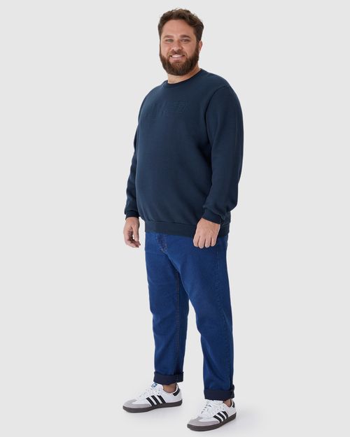Blusão Masculino Plus Size Urban Art Em Moletom Comfy Flanelado