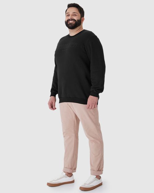 Blusão Masculino Plus Size Urban Art Em Moletom Comfy Flanelado