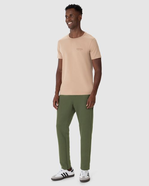 Calça Slim Masculina Bolso Funcional Em Moletom Piquet