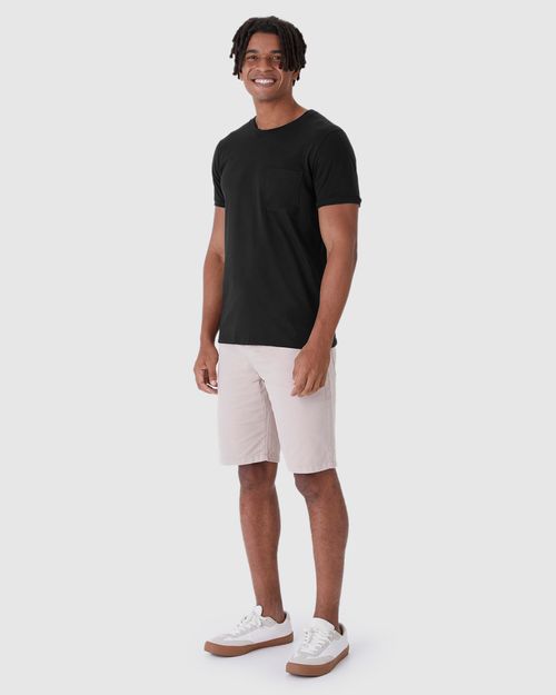 Camiseta Abraço Masculina Bolso Frontal Em Malha Comfy Touch