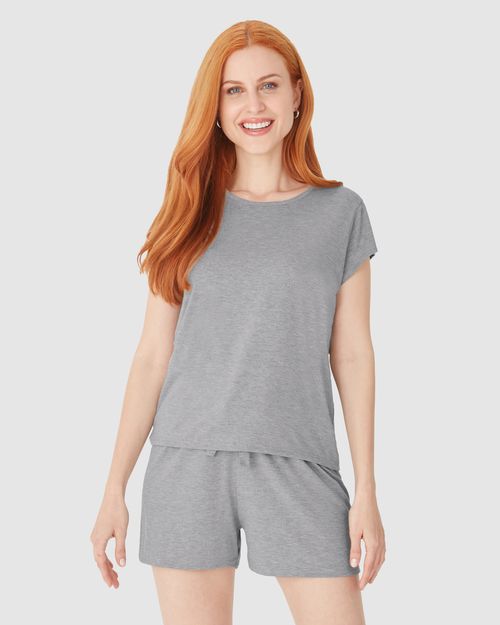 Blusa Feminina De Pijama Em Malha Viscose Stretch