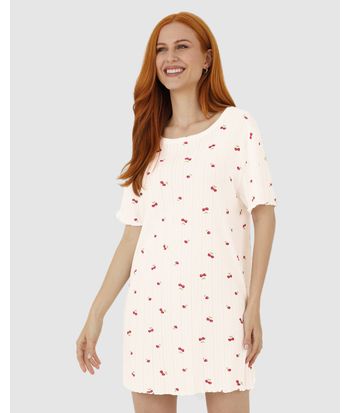 Camisola Feminina T-Shirt Estampada Em Malha Jacquard