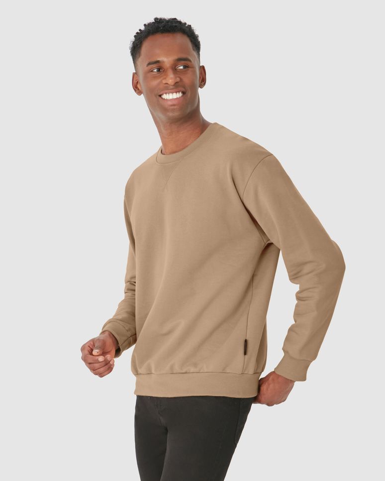 Blusão Masculino Relaxed Fit Em Moletom Flanelado