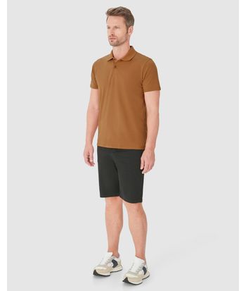 Camisa Polo Básica Masculina Peitilho Frontal Em Algodão