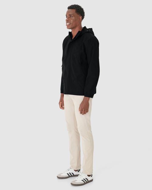 Jaqueta Parka Masculina Com Capuz Em Nylon