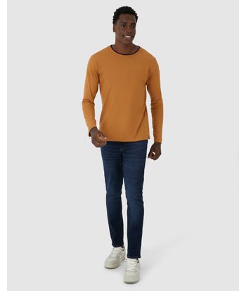 Calça Masculina Slim Cintura Média 1 Copo D'Água Em Flex Jeans