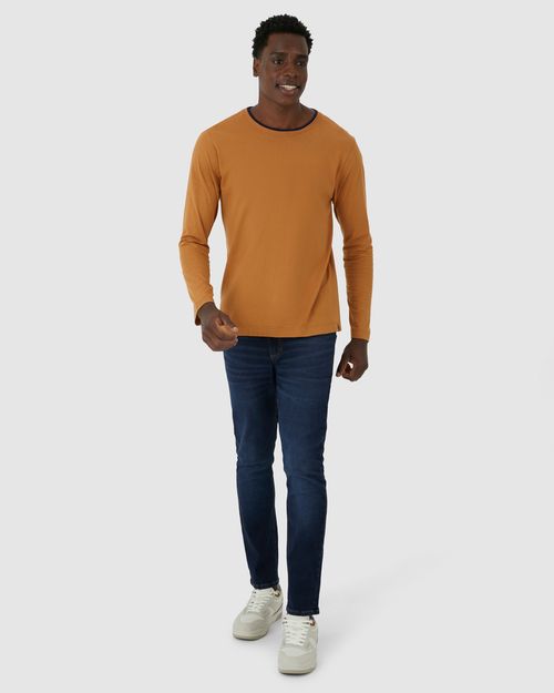 Calça Masculina Slim Cintura Média 1 Copo D'Água Em Flex Jeans