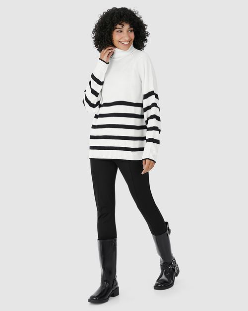 Calça Legging Feminina Cós Elástico Em Malha Interlock