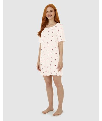 Camisola Feminina T-Shirt Estampada Em Malha Jacquard