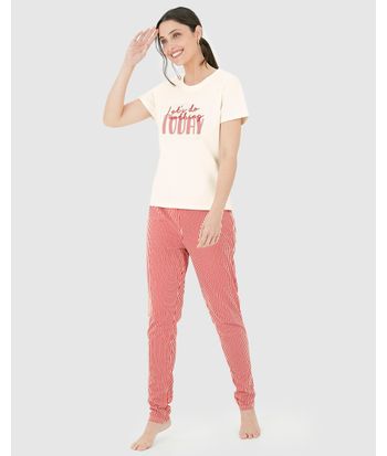 Pijama Feminino Blusa I Love Naps Em Algodão