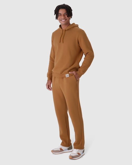 Calça Reta Masculina Em Moletom Comfy Flanelado