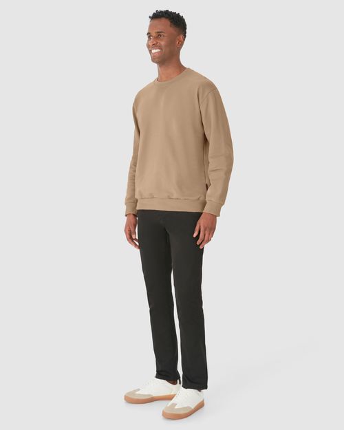 Blusão Masculino Relaxed Fit Em Moletom Flanelado