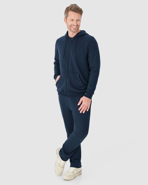 Jaqueta Masculina Com Capuz Em Moletom Comfy Flanelado