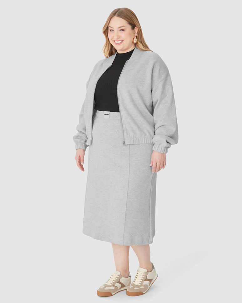 Jaqueta Bomber Feminina Plus Size Em Moletom Comfy Flanelado