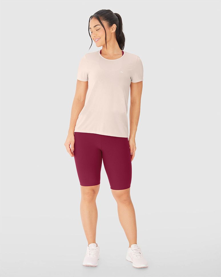 Blusa Básica Feminina Manga Curta Em Malha Dry - ENFIM