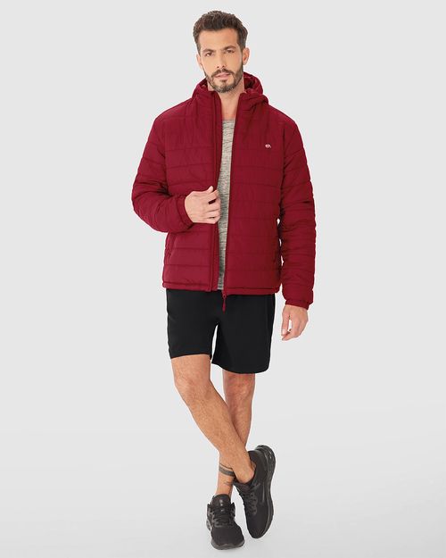 Jaqueta Puffer Masculina Com Capuz Em Tafetá - ENFIM