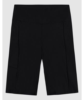 Shorts Justo Feminino Recortes Em Malha Texturizada Proteção UV80+ - ENFIM