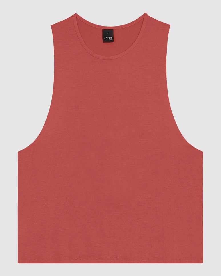 Regata Cavada Feminina Em Malha Viscose Stretch - ENFIM