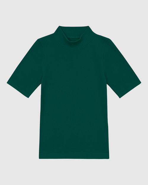 Blusa Básica Feminina Gola Alta Em Seamless Poliamida - ENFIM