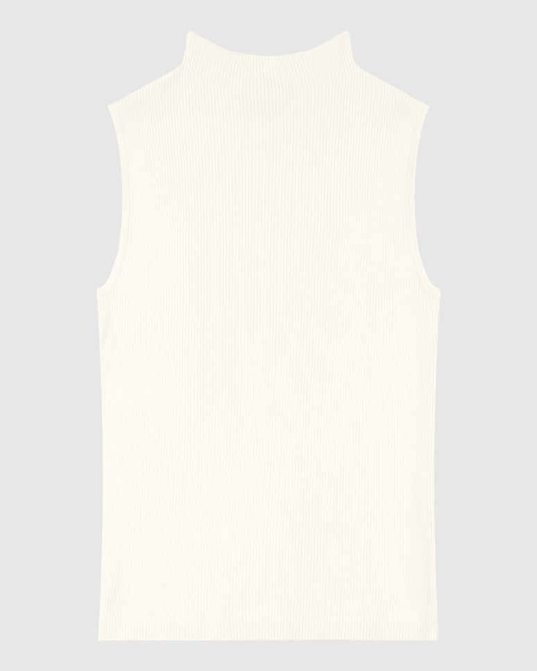 Regata Justa Feminina Gola Alta Em Tricô - ENFIM