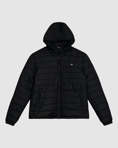 Jaqueta Puffer Feminina Esportiva Com Capuz Matelassê - ENFIM