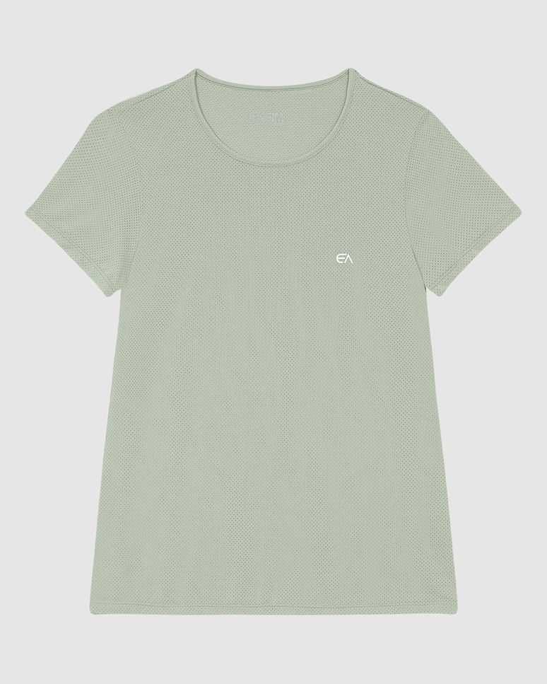 Blusa Básica Feminina Manga Curta Em Malha Dry - ENFIM