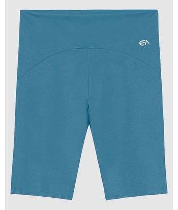 Bermuda Justa Feminina Cintura Alta Em Malha Brilho Proteção UV50+ - ENFIM