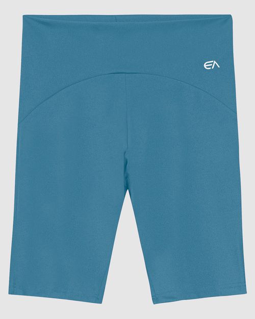 Bermuda Justa Feminina Cintura Alta Em Malha Brilho Proteção UV50+ - ENFIM