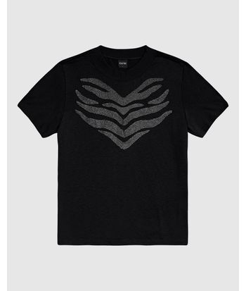 T-Shirt Feminina Slim Estampa Desenho Orgânico Em Algodão - ENFIM