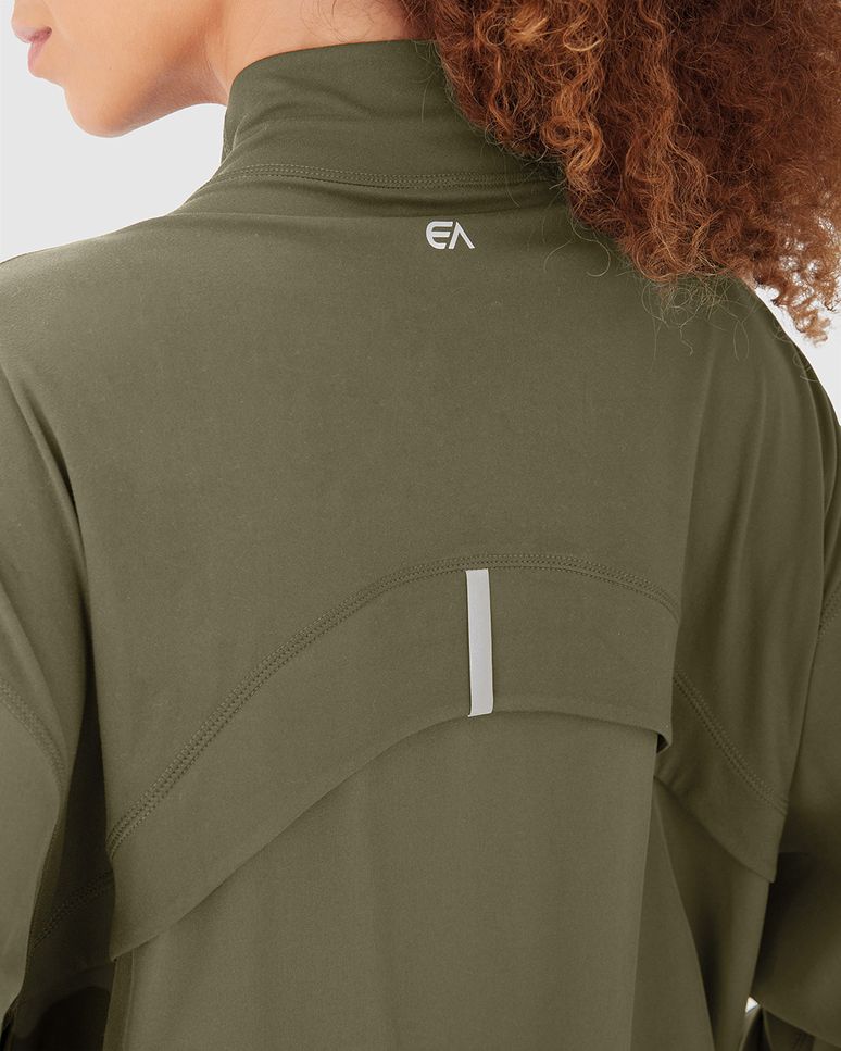 Jaqueta Ampla Feminina Barra Ajustável Em Double Jersey - ENFIM