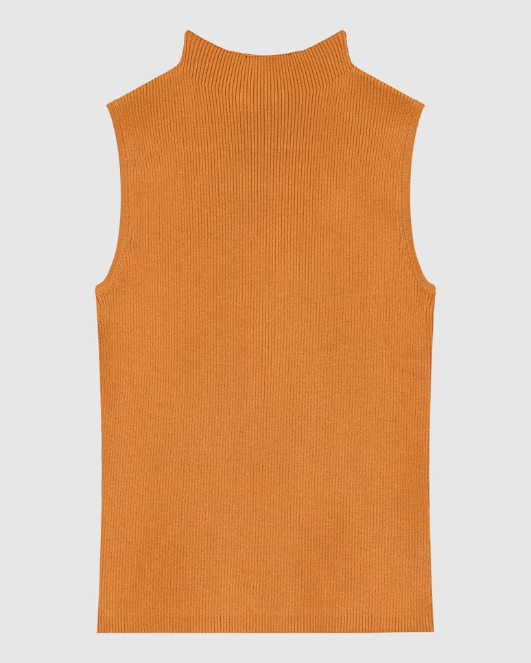 Regata Justa Feminina Gola Alta Em Tricô - ENFIM